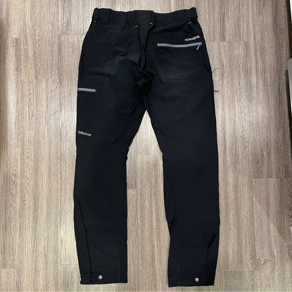 Norrona Men’s Falketind Flex1 Mountaineering Hiking Pants - Black Large - Picture 2 of 5